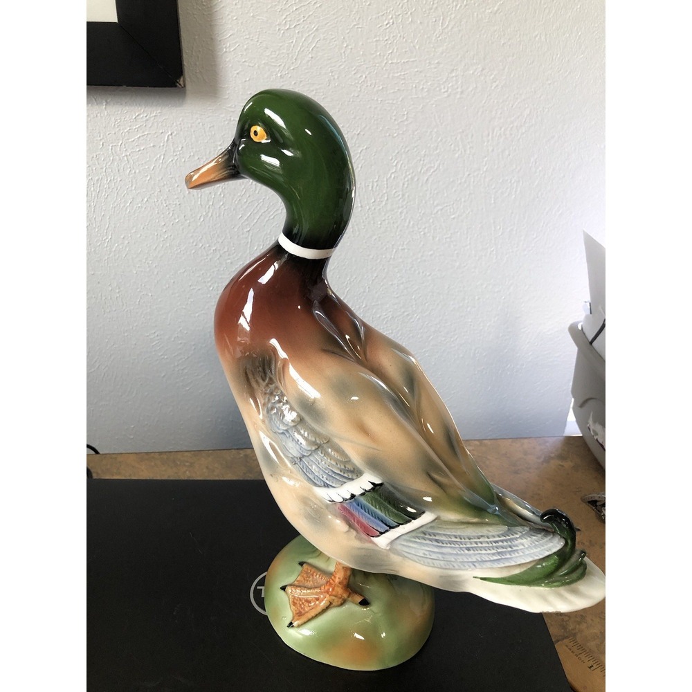 Vintage Ceramic Duck 13" Japan